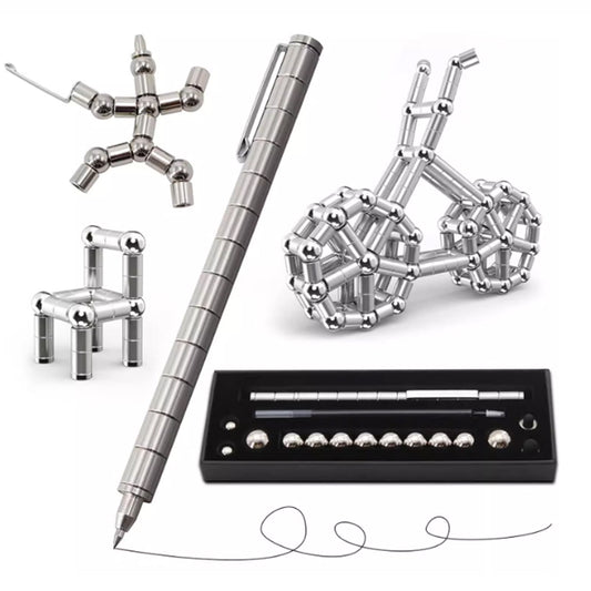 Decompression Magnet Metal Fidget Pen, Creative Toy That Writes