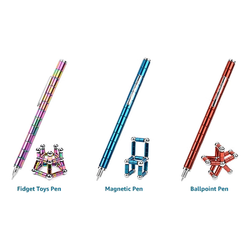 Decompression Magnet Metal Fidget Pen, Creative Toy That Writes